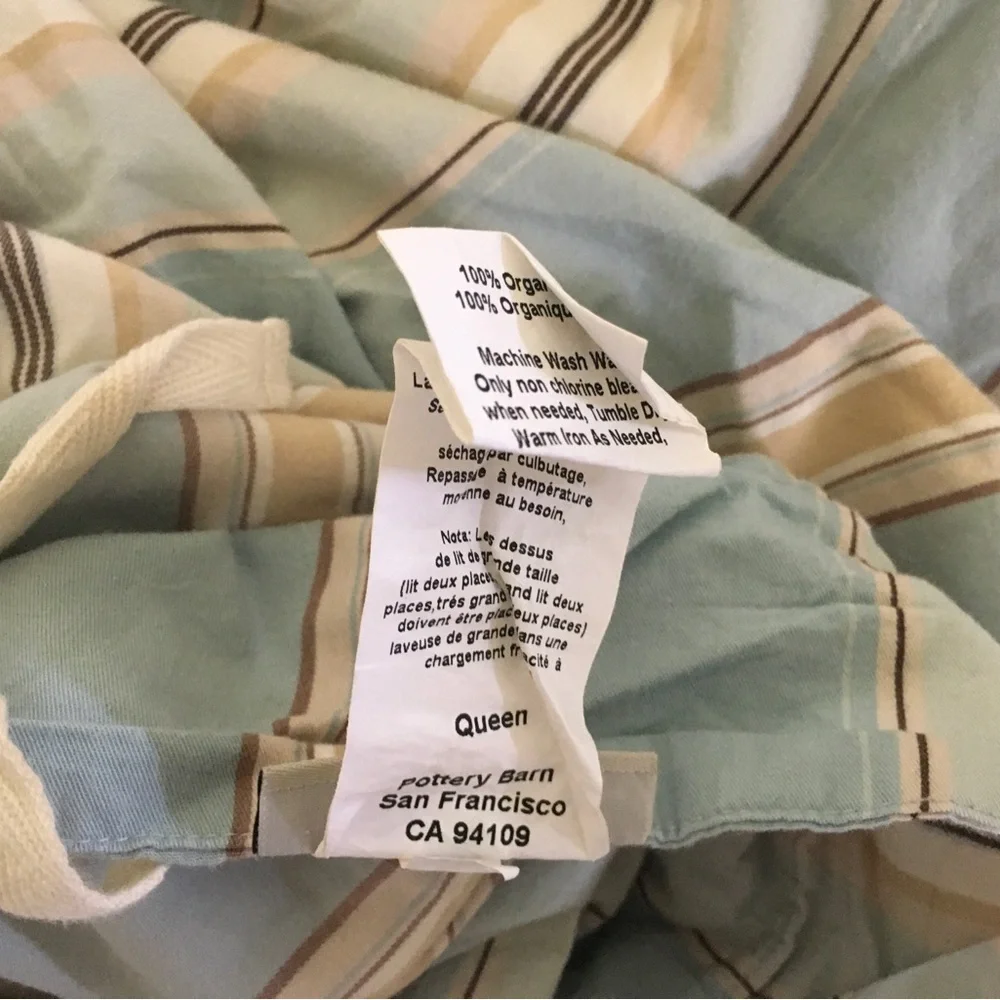 Pottery Barn organic cotton Duvet Cover